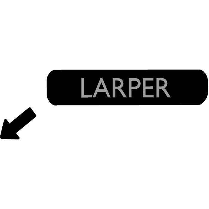 larper right arrow text | funny shoulder meme