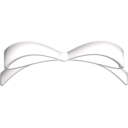 ୨୧ : adorable head bow in white Roblox item