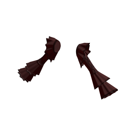 ✧♡✧ Dark Red Geo Ruffle Sleeves Bold Diva thumbnail