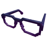 Purple pixel glasses
