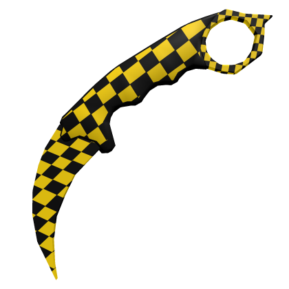 Basic Karambit Knife - Taxi Yellow Style thumbnail