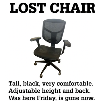 Classic Quest for the lost chair