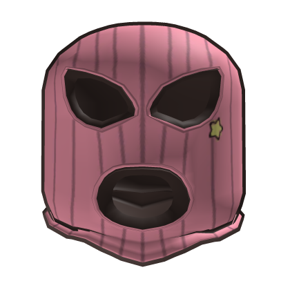 🎭 Pink Ski Mask 🎭 thug cartoony cartoon girl hat Roblox item