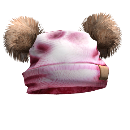 Y2K Double Fur Pom Beanie (Pink)