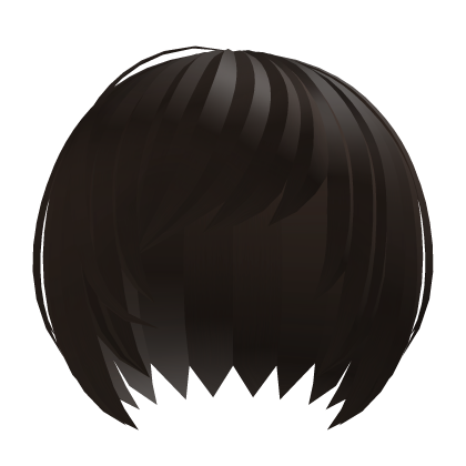 ៹ dark brown shy choppy bob (つ﹏<) Roblox item