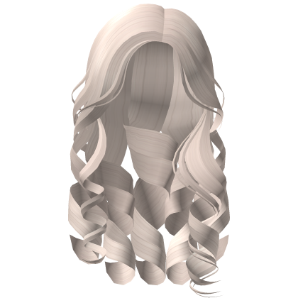 ♡ Platinum Blonde Long Curly Beach Princess Roblox item