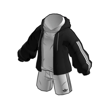 White adidas with black stripes roblox sale