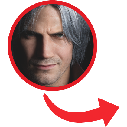 Dante Devil May Cry Red Circle Roblox item