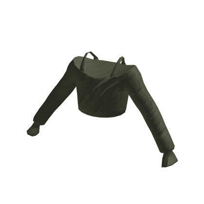 ✅ Cute olive green shouldessless oversize crop top thumbnail