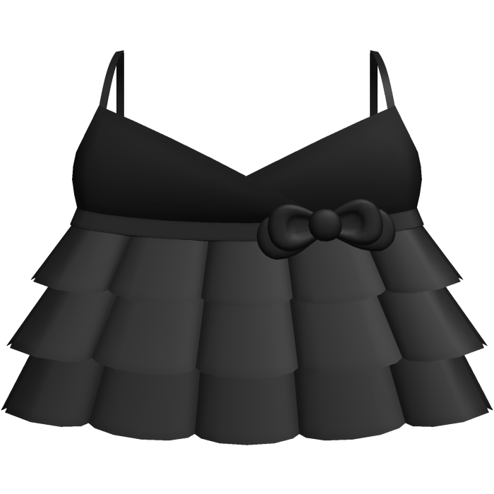 ♡ sweet angelic black ruffle dress