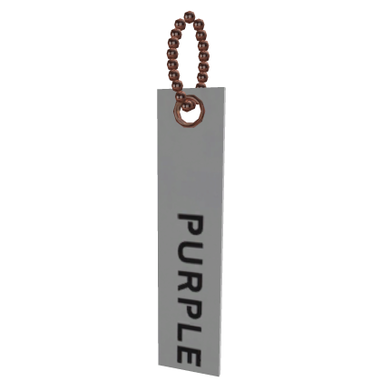 希少 Purple Brand 金属Tag