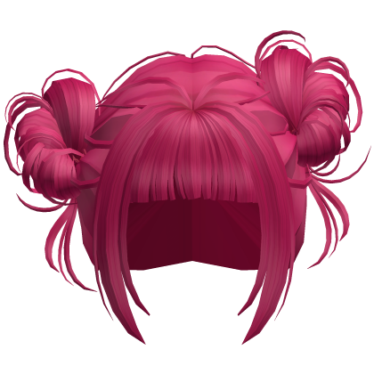 Cute Messy Space Buns (Hot Pink) Roblox item