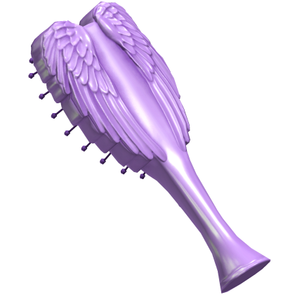 Purple Angel Wing Hair Brush Roblox item
