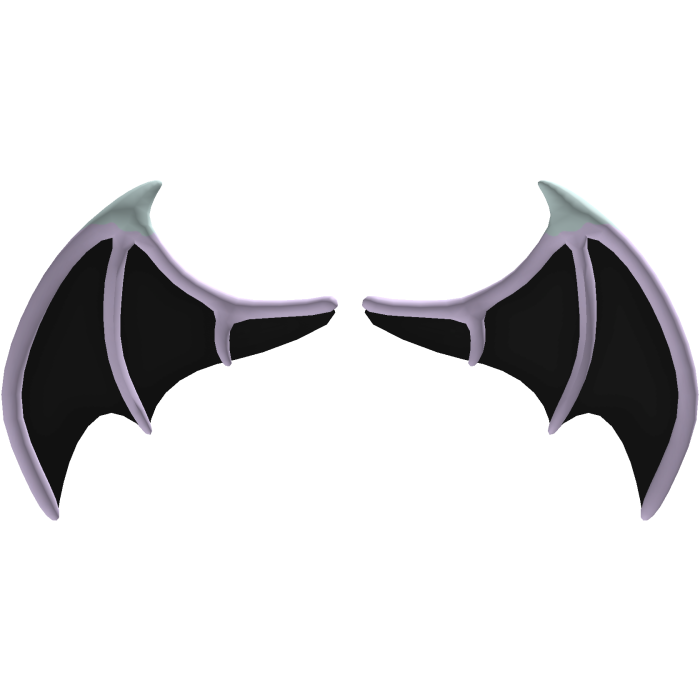 pastel goth harajuku purple dipped vampire wings