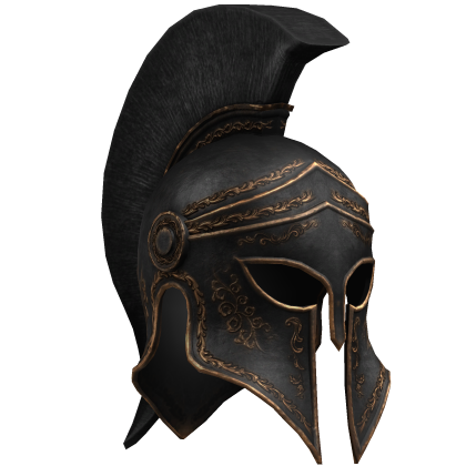 Black & Gold Spartan Helmet