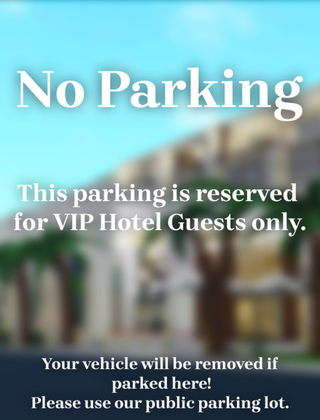 Rectangular Floor Standing Sign