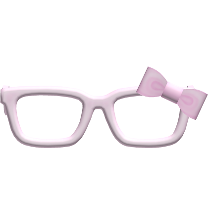 (っ˘ω˘ς ) awe! adorable baby pink glasses w bow