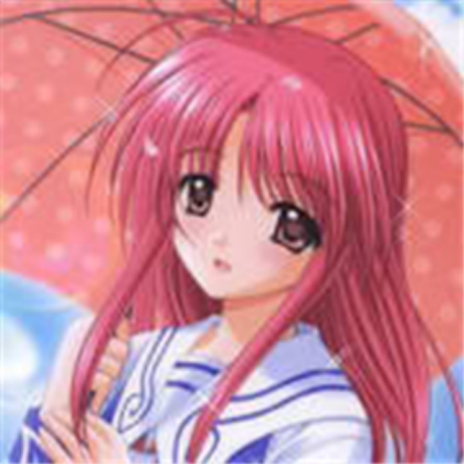 Anime red haired girl Roblox decal