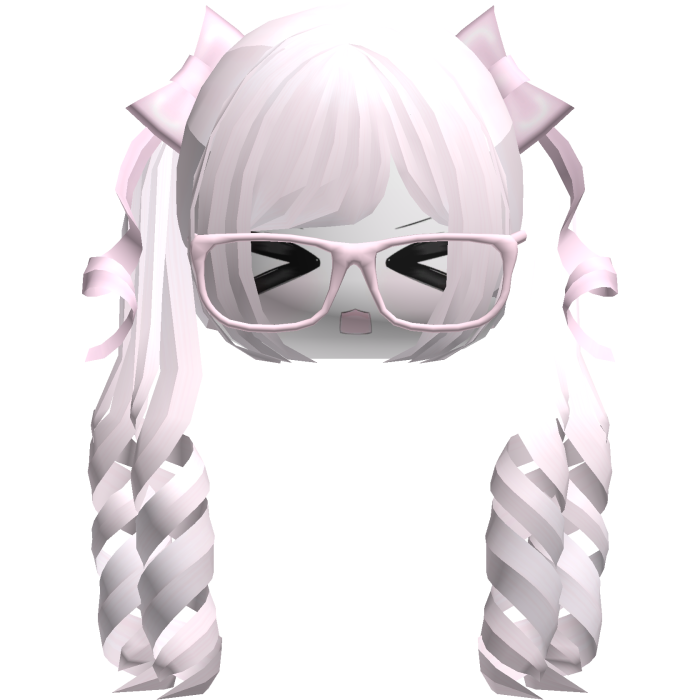 Adorable Kawaii Pink Pigtails /w Glasses