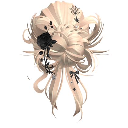 Gothic Messy Rose Thorn Bun (Blonde)