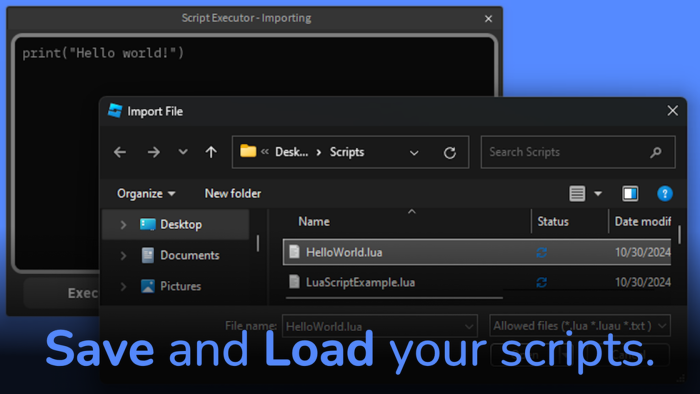 Script Executor preview 3