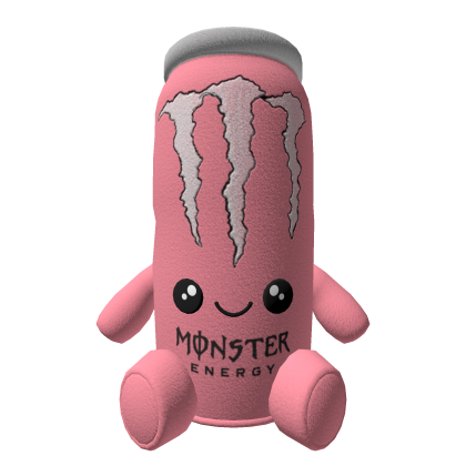 Pink Monster Energy Plushie Roblox item