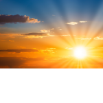 The sun's light