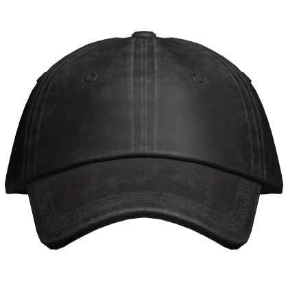 Cap Black Washed Distressed Fitted Grunge Y2K Roblox item