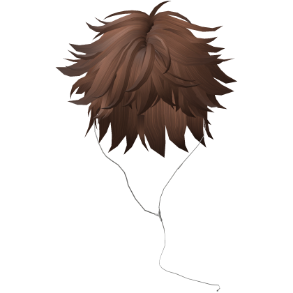 Y2K emo boy with headphones, brown hair