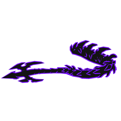 Cartoony Purple Void Dragon Tail