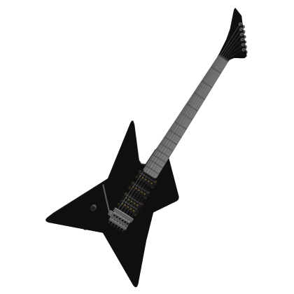 Electric Rockstar Guitar in Black and White