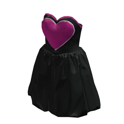 black dress with pink hearts ASOS DESIGN cross over mini dress with heart trim in black