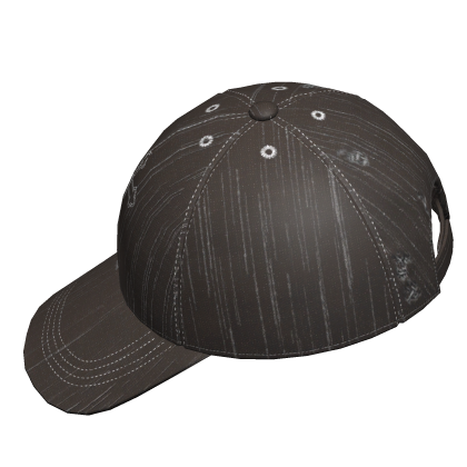 Y2k Streetwear Backwards Cross Cap Brown