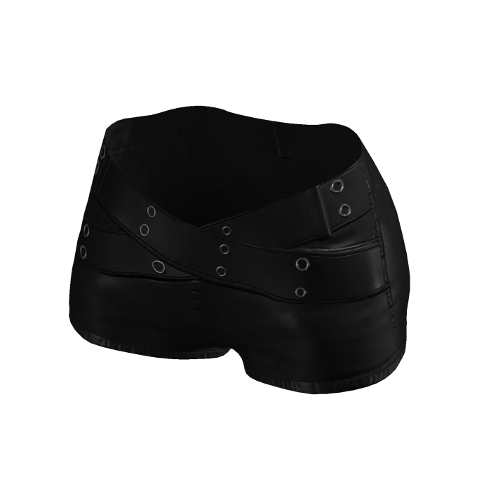 Leather Shorts / Black
