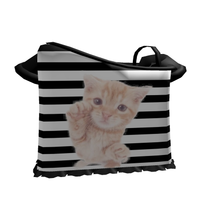 ♡ cutesy off shoulder cat shirt in black