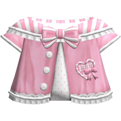 Cute Christmas Candycane Winter Coat in Pink