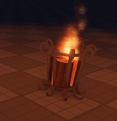 Scripted VFX & Sound Interactable Fire Lit Braiser preview 1