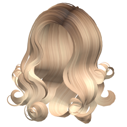Dark Blonde Roots Wispy Swirled Hair  Roblox item