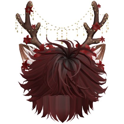 Christmas Messy Hair w/ Antlers