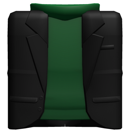 Green Turtleneck with Black Suit