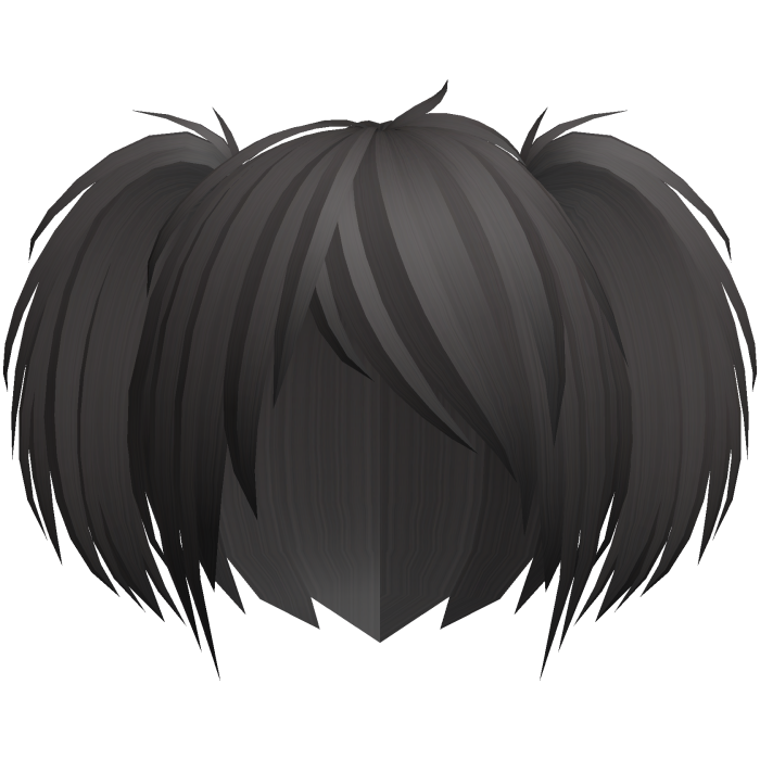 Cute emo messy light brown side pigtails