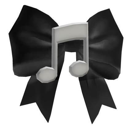Cute Music Note Bow Ribbon Hair Clip Roblox item