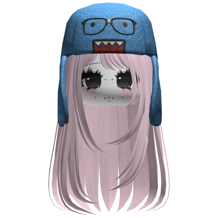 Domo Long Girl Hair Pink V3