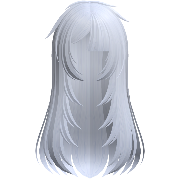 🖤 layered messy fallen angel hair in cloud blue