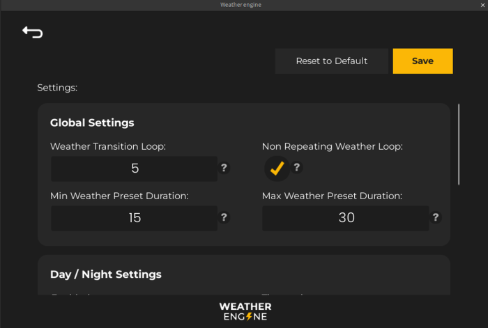 Weather Engine | Weather and day/night system preview 2
