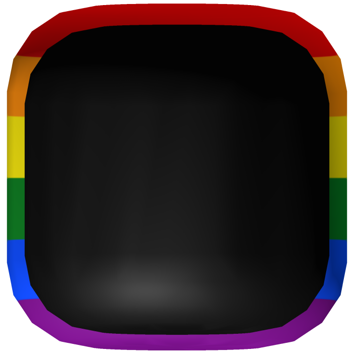 Rainbow Pride Head Outline