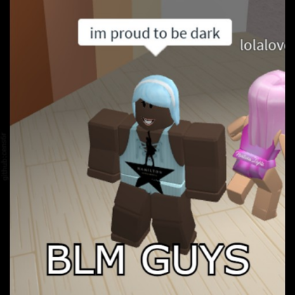 Proud to be dark #BLM Roblox decal