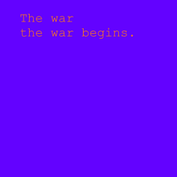 The war