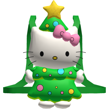 Cute Xmas Christmas Tree Kitty Cat Backpack  [3.0]