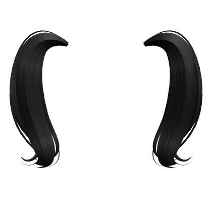 Black Pigtails Hair Roblox item